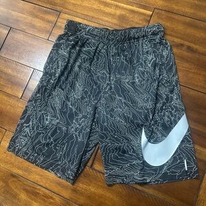 Men's Nike Black Patterned Shorts